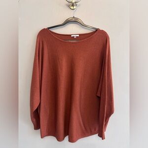 Vila Milano burnt orange batwing sweater size 3xl. Please read
